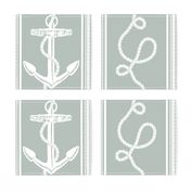 Anchor Rope Ocean Gray