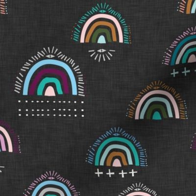 Pop Moroccan Rainbow (charcoal) MED 