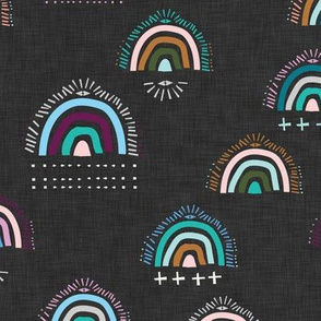 Pop Moroccan Rainbow (charcoal) MED 