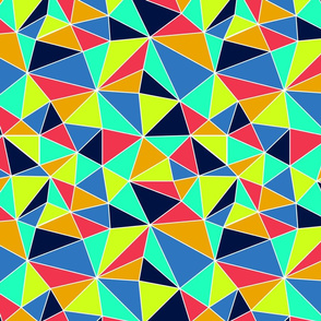 bright colored abstract triangles