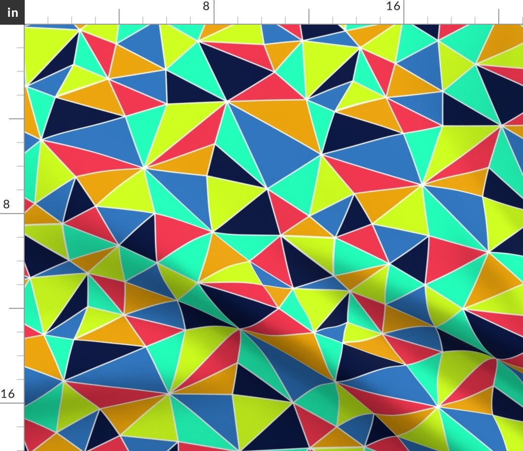 bright colored abstract triangles