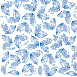 Electric Blue Leaves