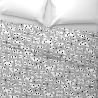 Black and white and polka dot moths