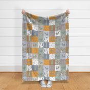 Autumn bear cheater quilt