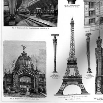 Iron Made Architectural Design With Eiffel Tower