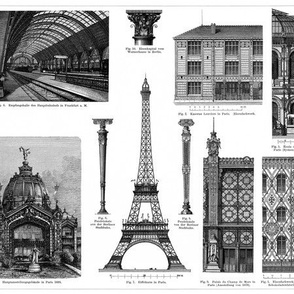 Iron Made Architectural Design With Eiffel Tower