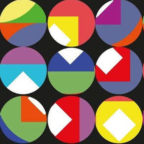 Colour Blocking Circles brights