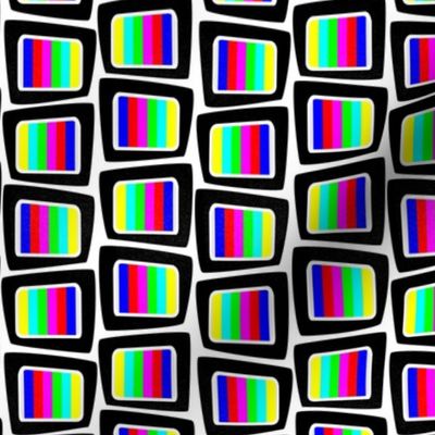 No signal tv colour block