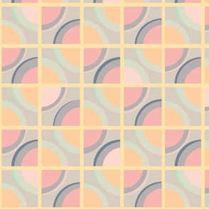 pastel polka dot panels
