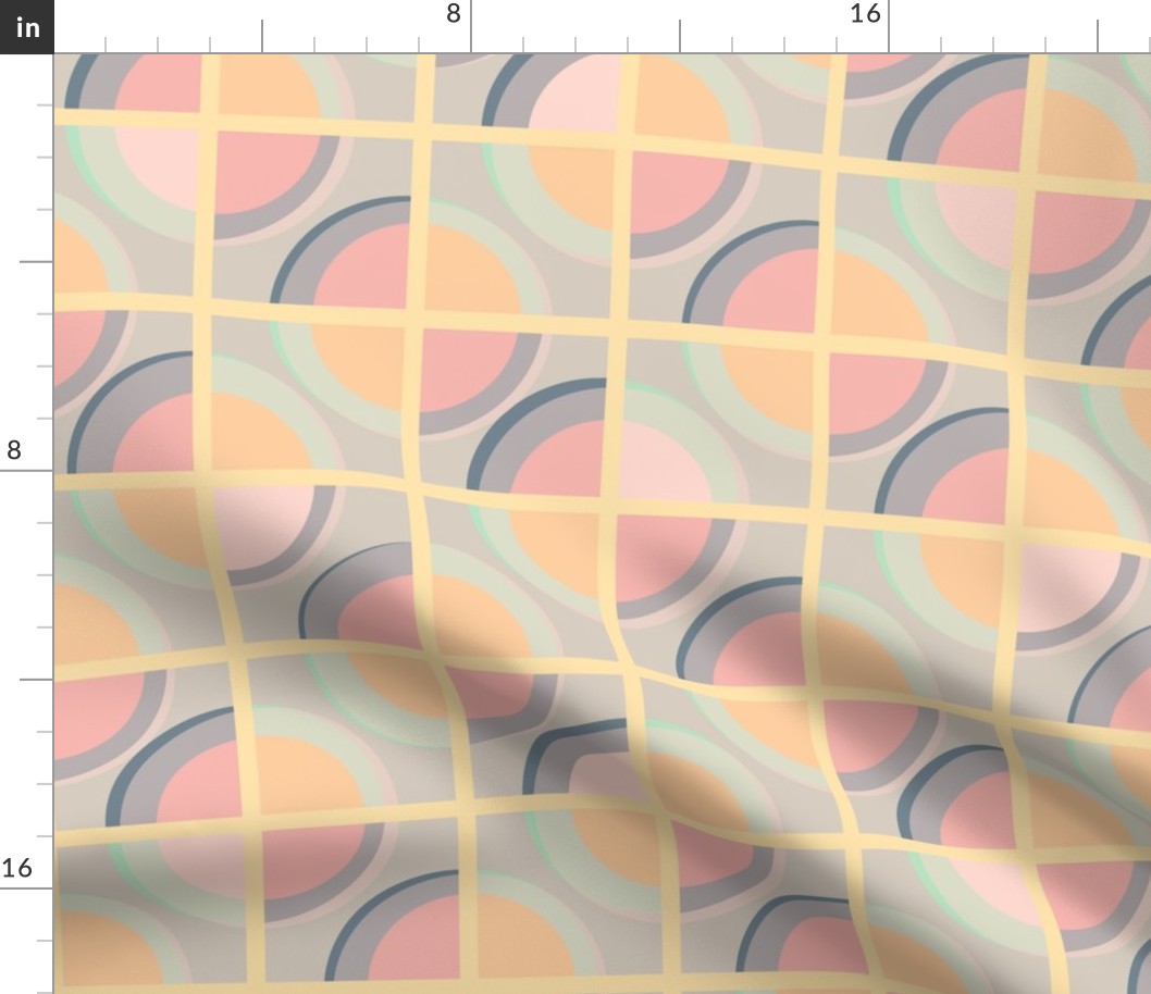 pastel polka dot panels