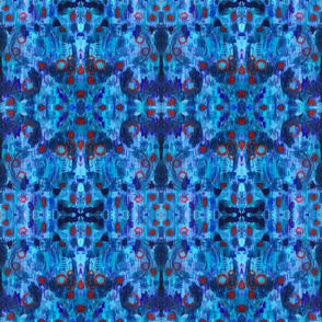 Kaleidoscope in Sapphire Blue and Ruby