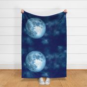 Nebula Blue Moon Fabric
