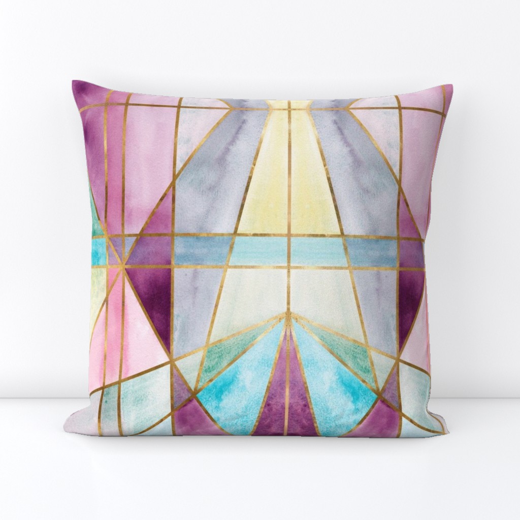 Art Deco Colour Block - Gold