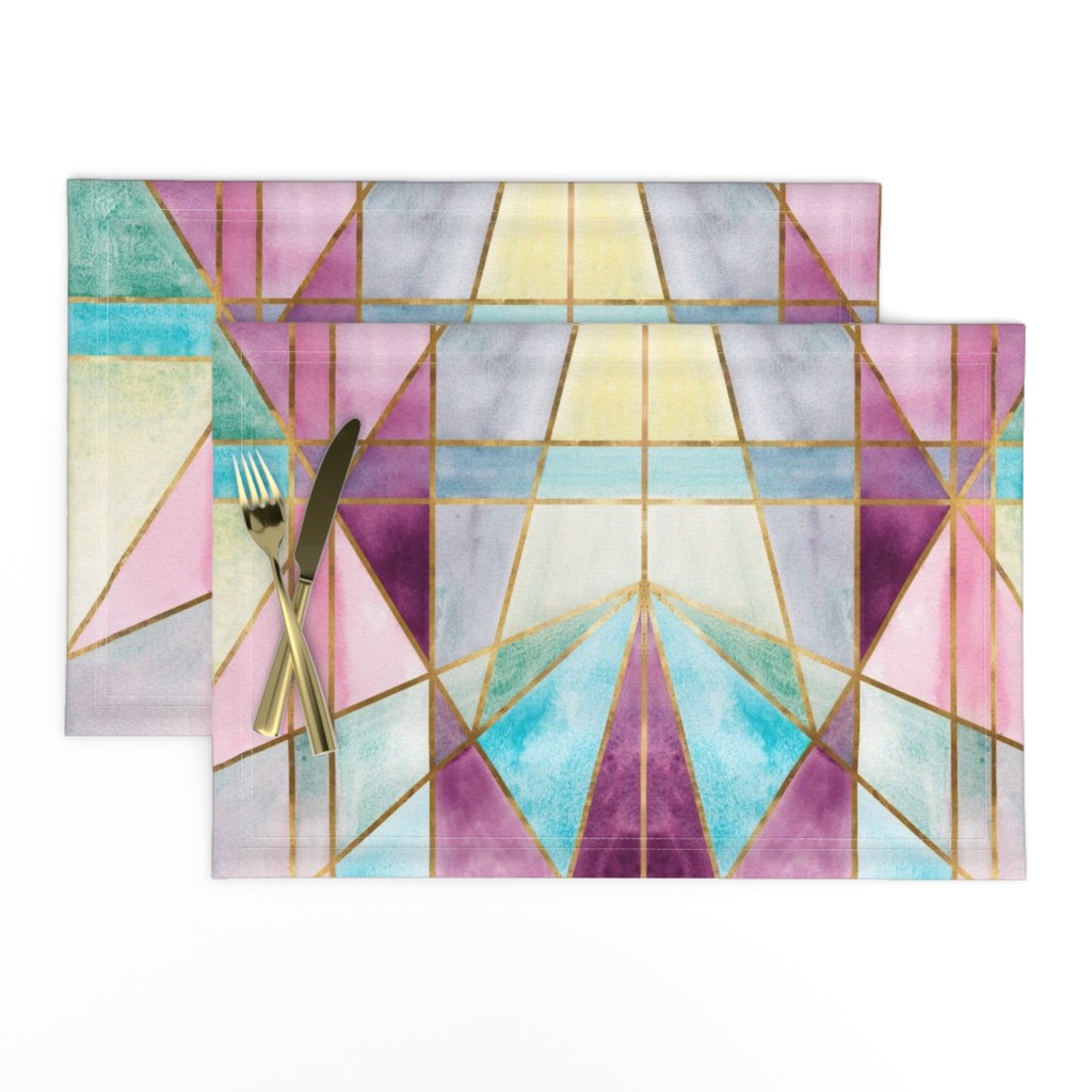 Art Deco Colour Block - Gold