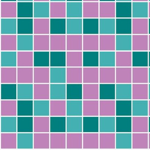 Purple and Turquoise Squares