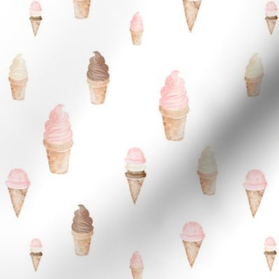 watercolor ice cream cones