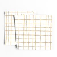 gold white tartan plaid