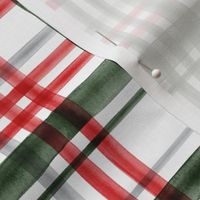 Christmas Plaid - red, green, and grey - LAD19