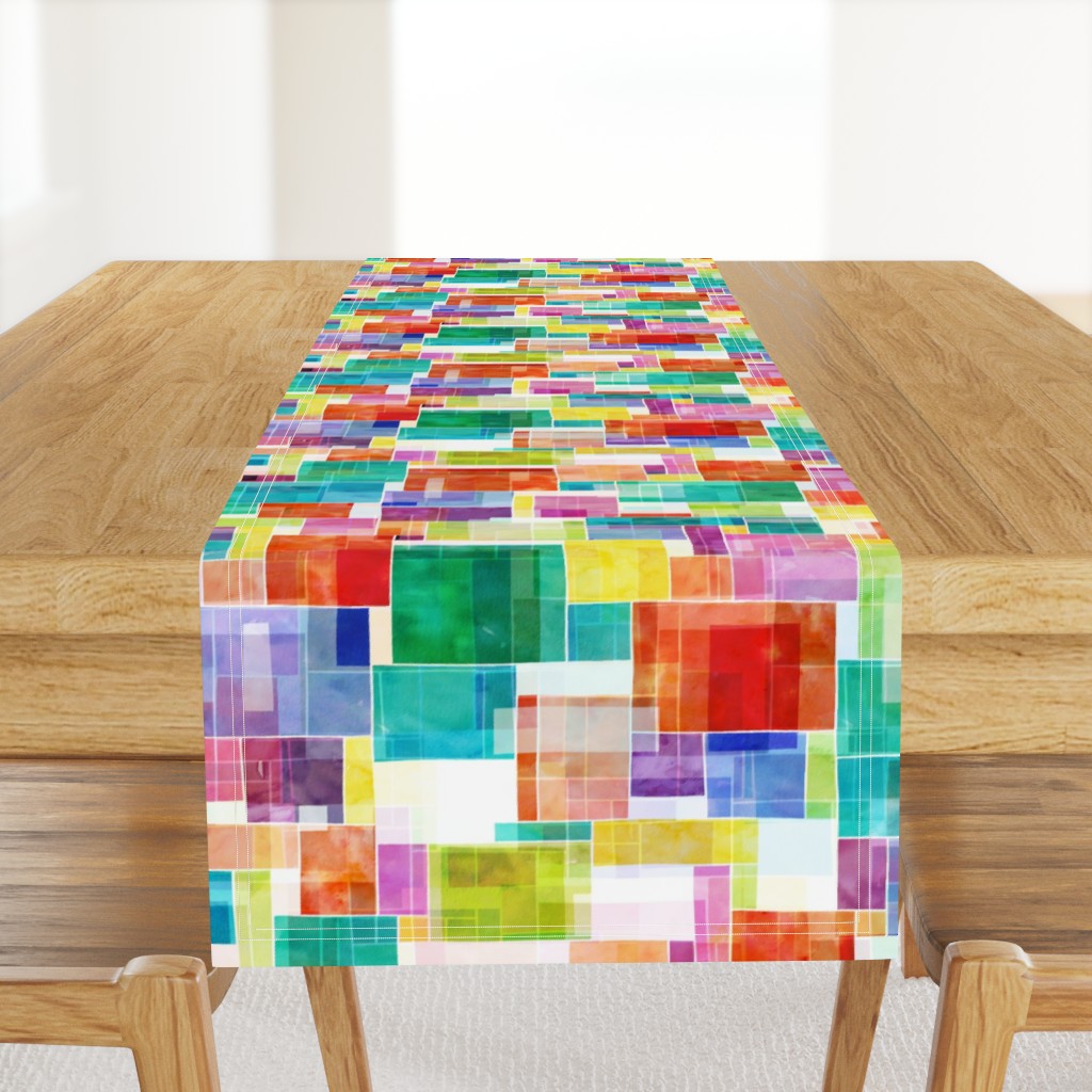 Abstract blocks rainbow