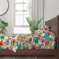 Abstract blocks rainbow