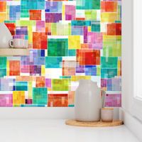 Abstract blocks rainbow