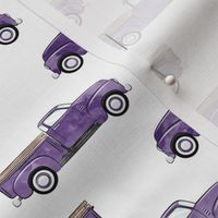 vintage truck - watercolor purple C19BS