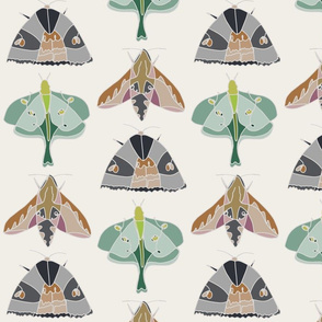 March with the Moon Moth - Linen