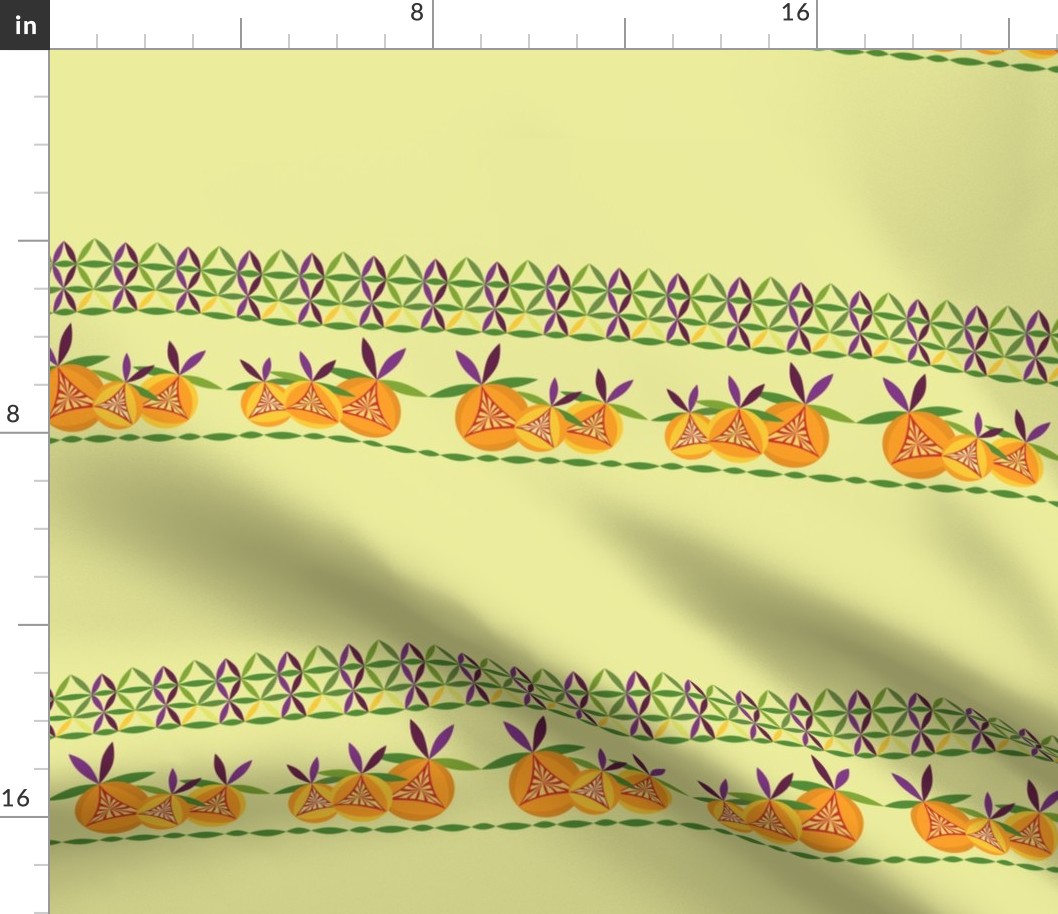 Citrus border on lemon 