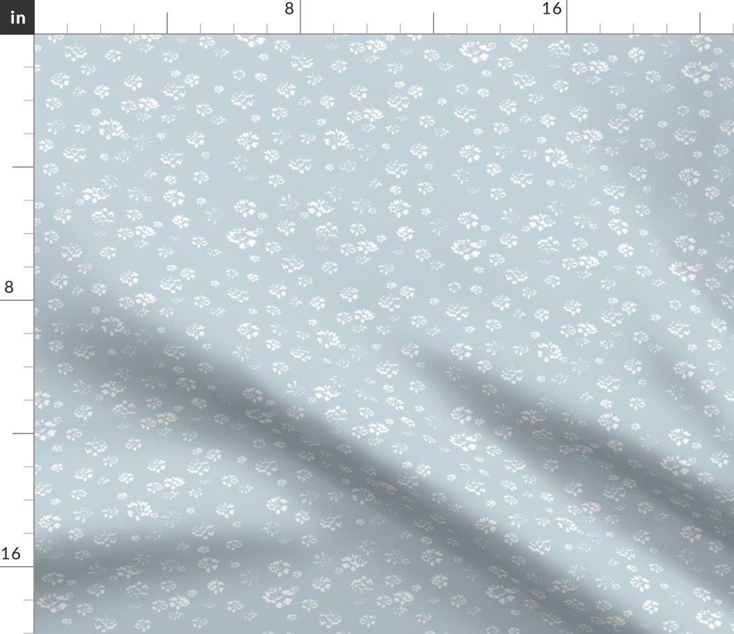 Blue gray flowers - Serenity Collection