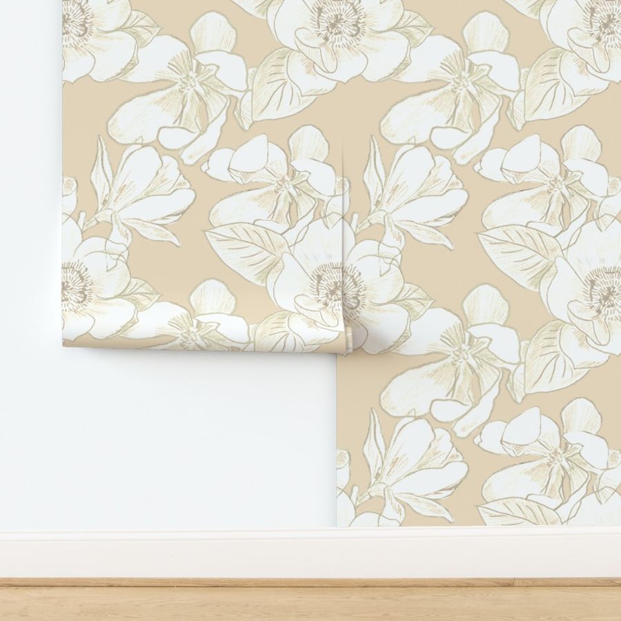 Neutral Big Floral