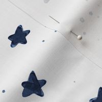 rotated navy watercolor stars