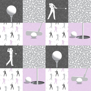 golf wholecloth - purple - LAD19BS