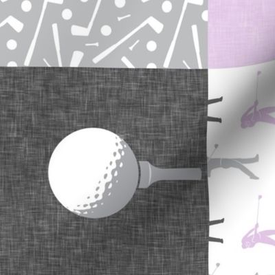 golf wholecloth - purple (90) - LAD19BS
