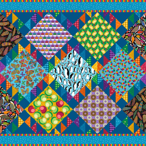 Rainbow Faves Cheater Quilt