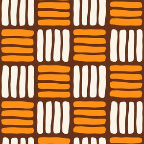 Hatches - Brown, Orange, Ivory