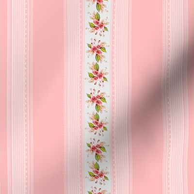 Parson's Pink Rose Delicate Stripe