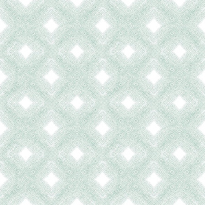 Diamond Mesh in Velvety Pastel Green Reversed 