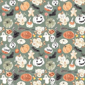 4" Spooky Little Halloween // Spanish Green