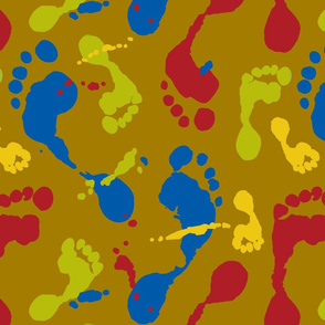 Painted Feet ~Mustard