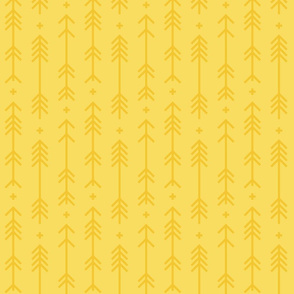cross + arrows butter yellow tone on tone