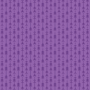 tiny cross + arrows amethyst purple tone on tone