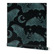 Bat Stitch Crazy - Blue