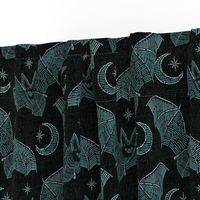 Bat Stitch Crazy - Blue