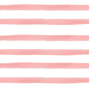 Pink Watercolor Stripes