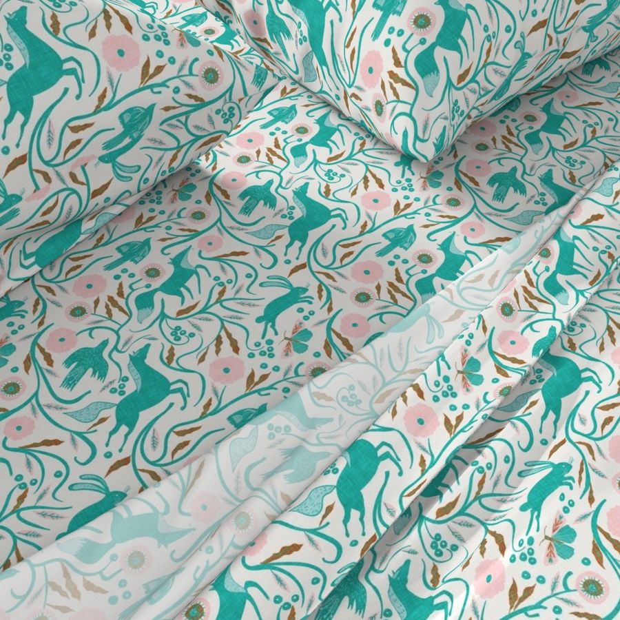 Woodland Joy (teal) MED 