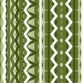 Artichoke Green Ribbons Lace