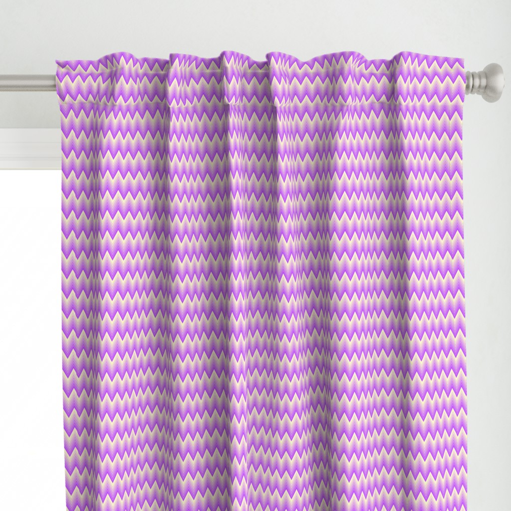 Simple chevron pattern shaded from vivid magenta to pale yellow