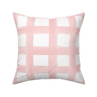  Hand painted pink watercolor plaid