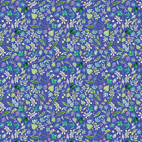 Tropical Garden - Violet Background