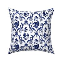 The Hawes Chinoiserie Toile ~ Willow Ware Blue and White 